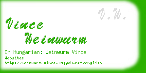 vince weinwurm business card
